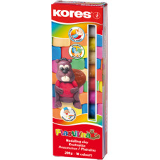 Plastilīns KORES, 10 krāsas