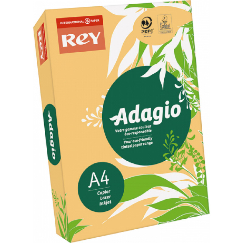 Krāsains papīrs REY ADAGIO 80g/m2, A4 500 loksnes/iepak., bēša krāsa (Beige) (Nr.98)