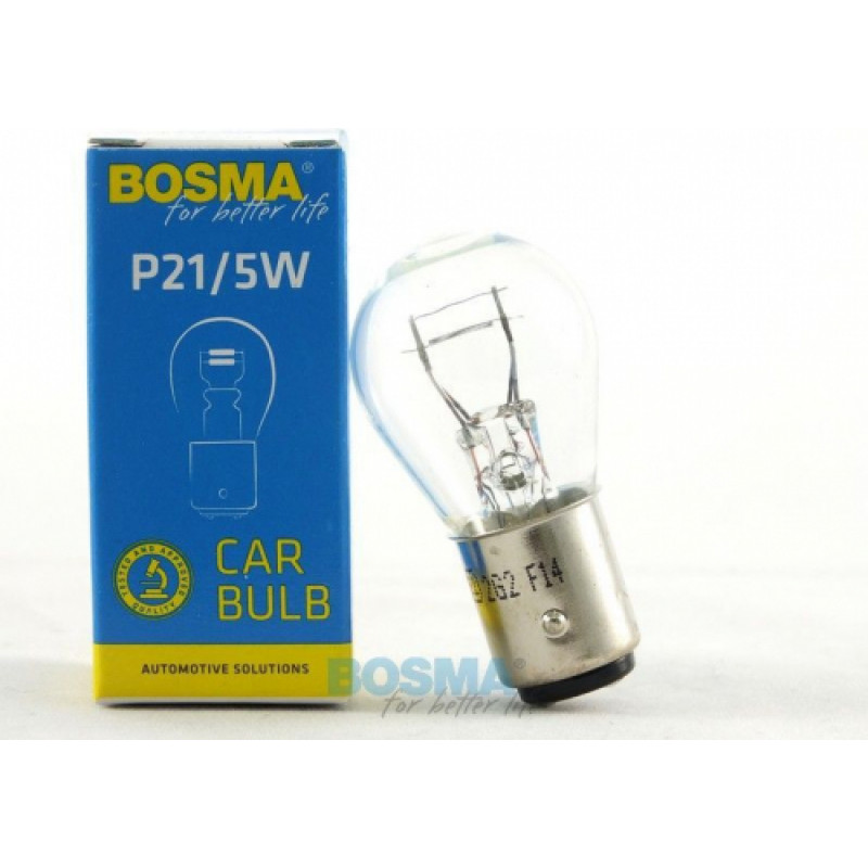 Bosma Autolampa 12V 21/5W  BAY15D, kastītē