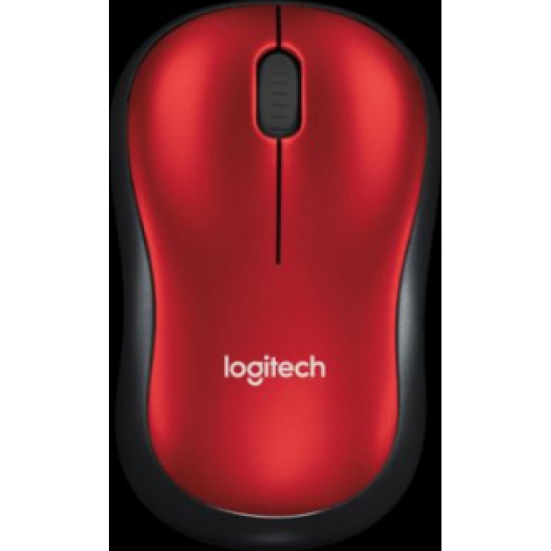 Bezvadu pele LOGITECH M185 (910-002240), sarkana