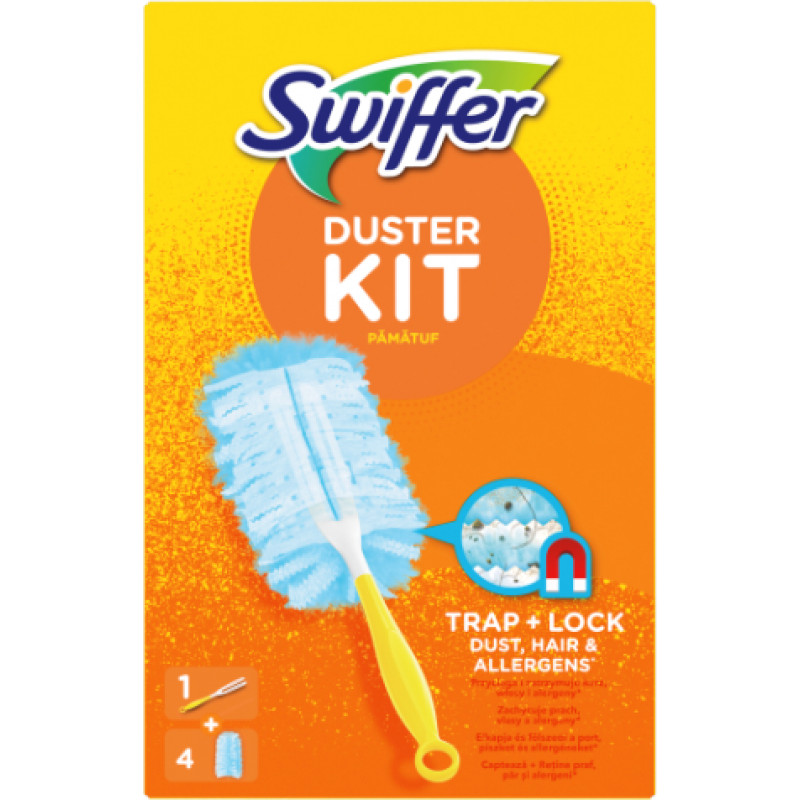 Swiffer Putekļu slota standarta Starter paka +4 rezerves ( Iepak. x 2 )