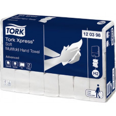 Papīra dvieļi TORK H2 Xpress Multifold Soft, 2 slāņi, balti, 180 gab., 120398 ( Gab. x 21 )