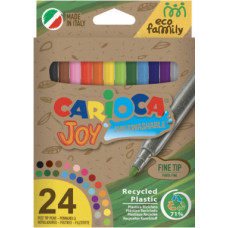 Flomasteri CARIOCA JOY ECOFAMILY, 24gab