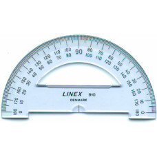 Transportieris LINEX 910, 180°, 10 cm, caurspīdīgs