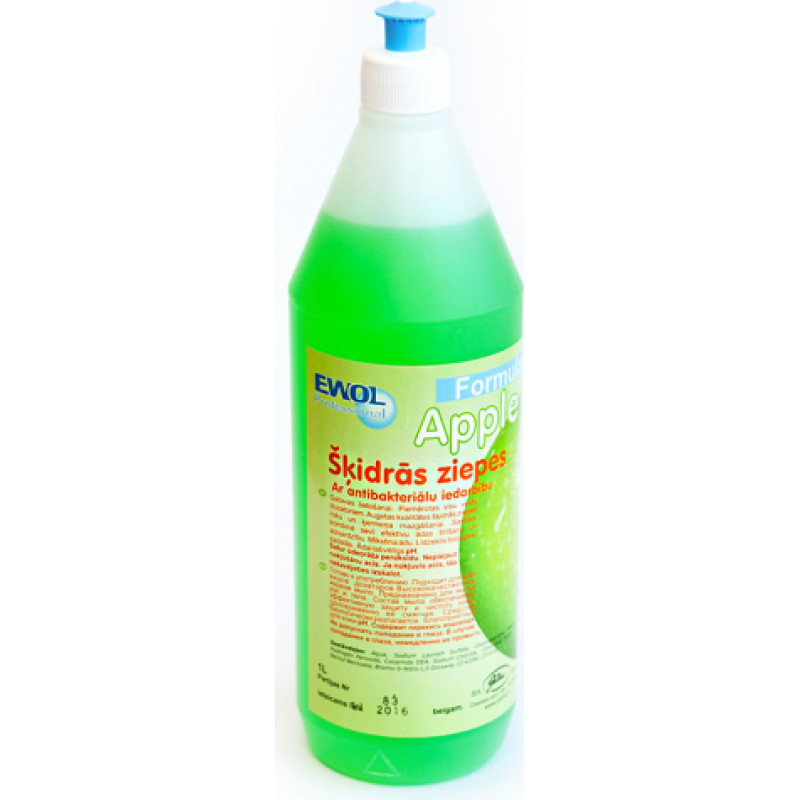 Šķidrās ziepes ar antibakteriālu iedarbību EWOL Professional Formula SD, ābolu, 1 L ( Gab. x 2 )