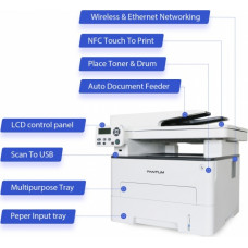 Pantum Printer Pantum M7100DW, Monochrome, Laser, Multifunctional, A4