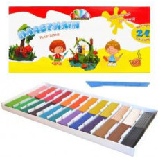 Plastilīns 24 krāsas 480g  UA Gamma