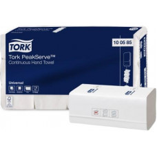 Roku dvieļi TORK PeakServe Continuous Universal H5, 1 sl., 410 salvetes, 22.5 x 20.1 cm, baltā krāsā ( Gab. x 12 )