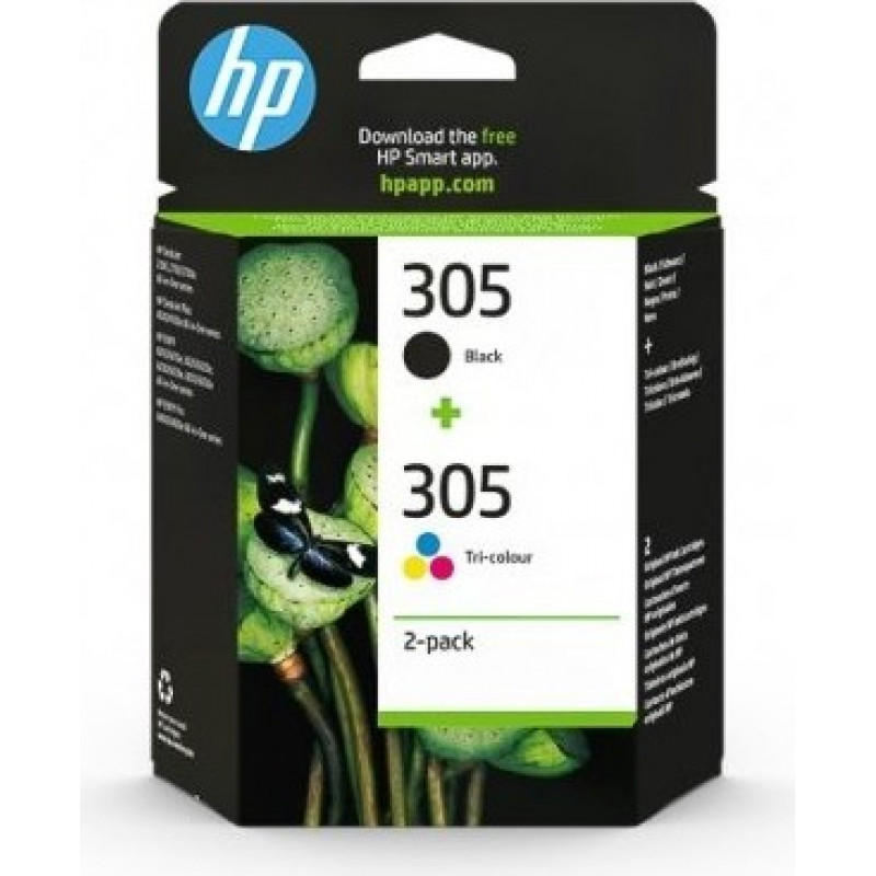 Hewlett-Packard No.305 (6ZD17AE), Black + Multipack