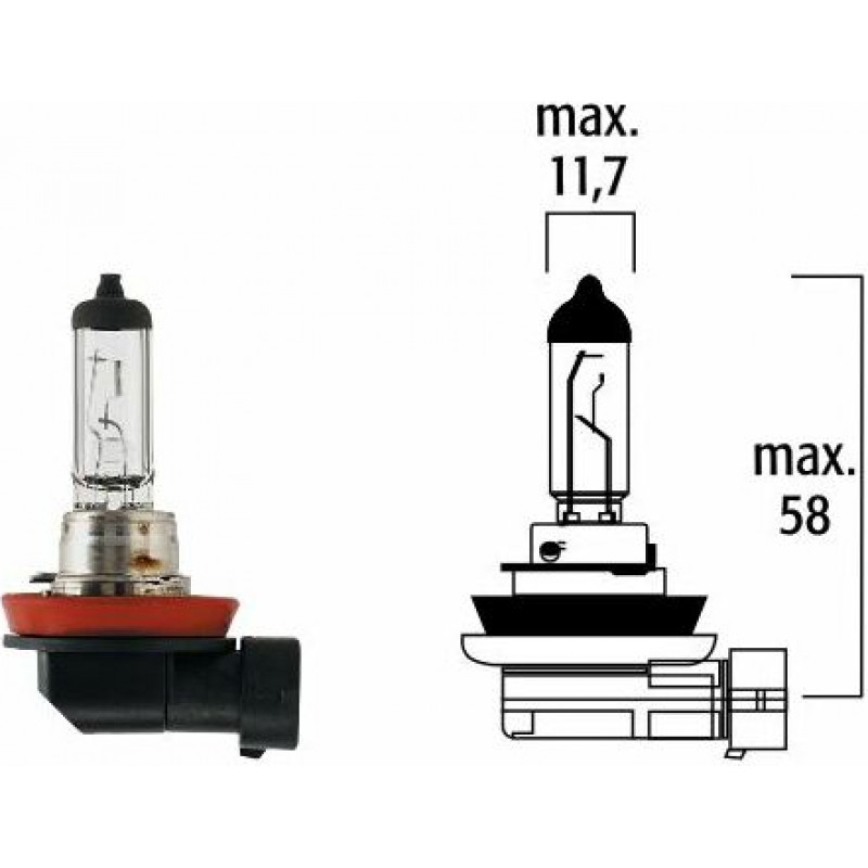 Flosser B-5 Autolampa H11 12V 55W PGJ19-2