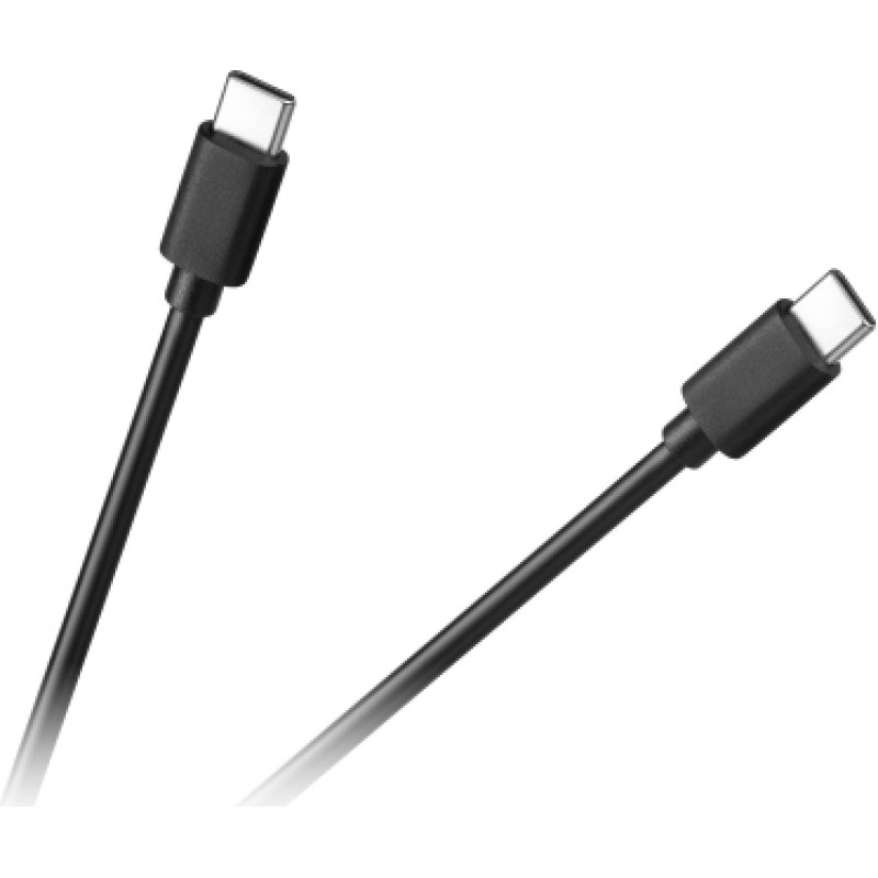 Vads USB C - USB C 1m, melns