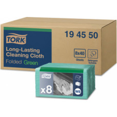 Lupatiņas TORK PREMIUM W8 sistemai,izmēri: 38 x 30 cm., 40gab./iepak., zaļā krāsā