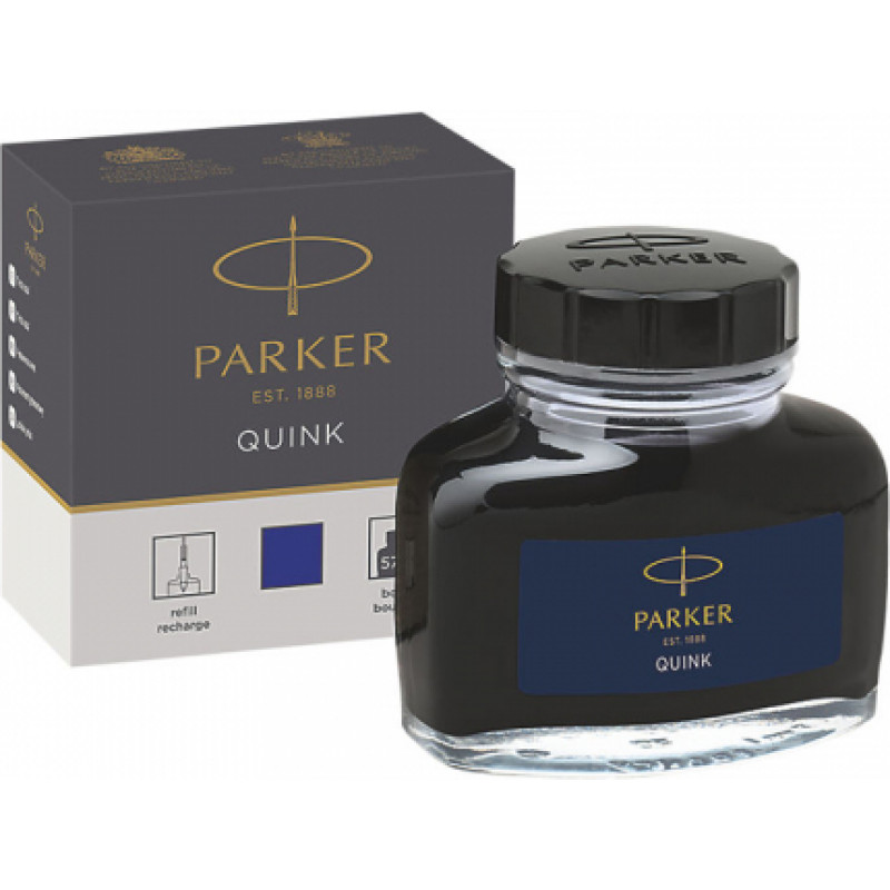 Tinte PARKER spalvu pildspalvām 57ml QUINK, zila