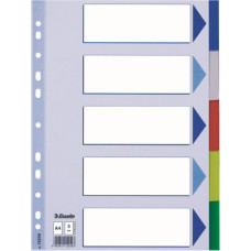 Sadalītājs dokumentiem Esselte, A4 formāts, 1-5 krāsains, plastikāta