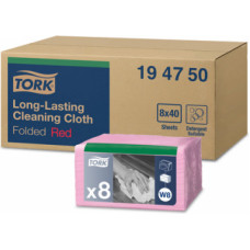 Lupatiņas TORK PREMIUM W8 sistemai,izmēri: 38 x 30 cm., 40gab./iepak., rozā krāsā