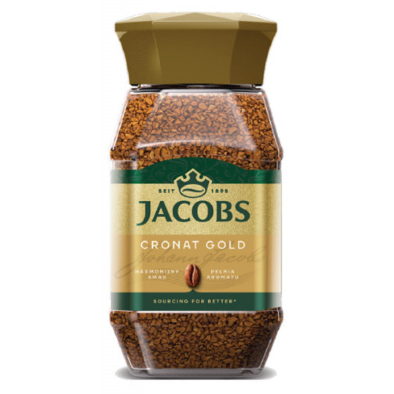 Šķīstošā kafija JACOBS CRONAT GOLD, 200 g ( Gab. x 6 )