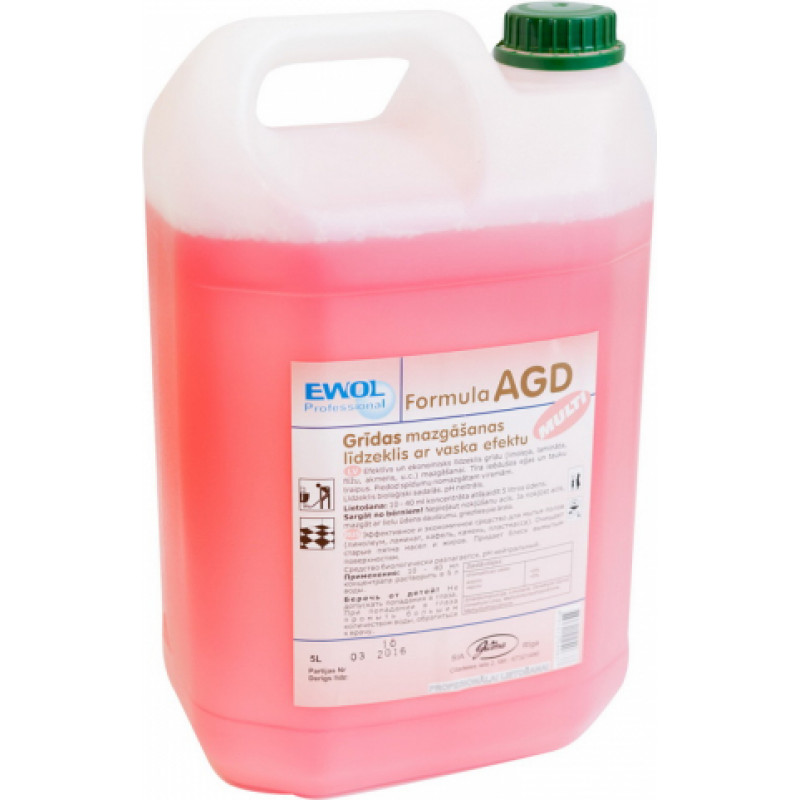 Grīdas mazgāšanas līdzeklis ar vaska efektu EWOL Professional Formula AGD Multi, 5 L ( Gab. x 2 )