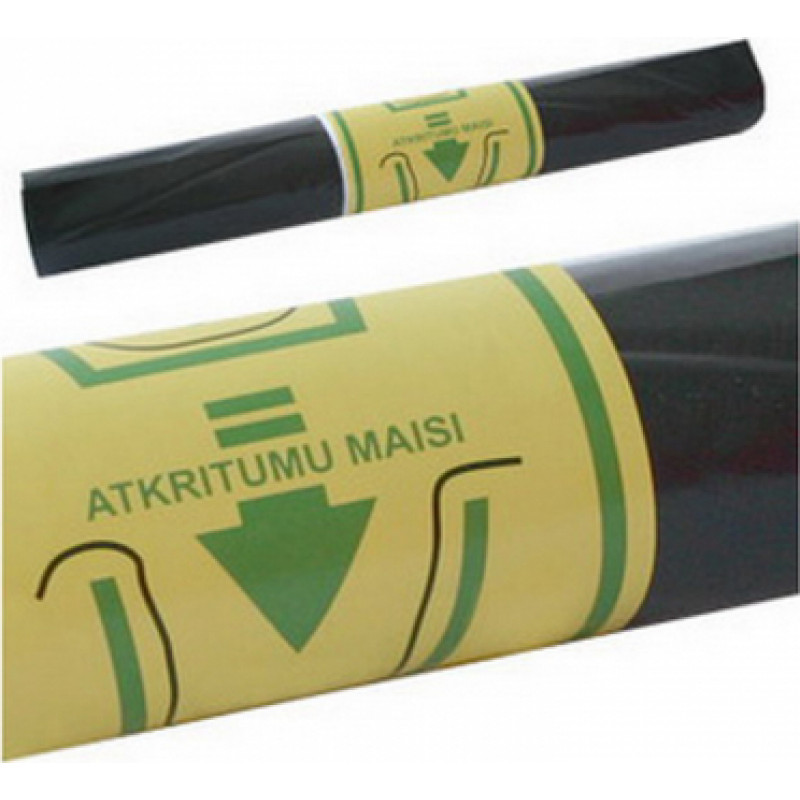 Atkritumu maisi BALTPLASTA, tilpums 50 L, 25 gab., 30 mkr, melni, LDPE 60 x 78 cm ( Gab. x 2 )