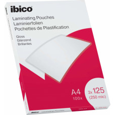 Laminēšanas kabatas Ibico A4, A4, 216x303 mm, 125 mik.,  100 gab/iepak.