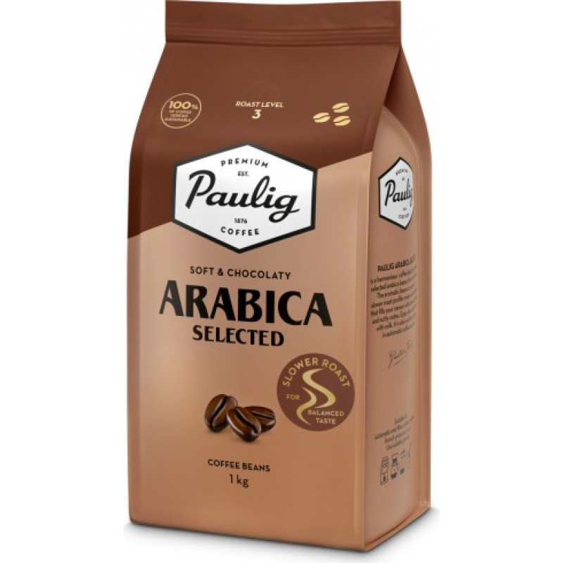 Kafijas pupiņas PAULIG Arabica Selected 1kg