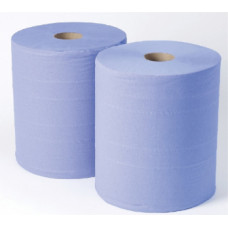 Industriālais papīrs, neutral, 2 slāņi, 360mx36cm, D27cm, zils, 2gab