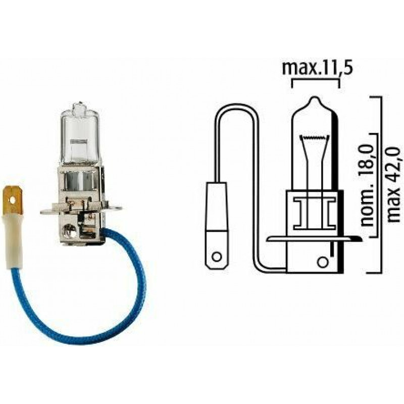 Flosser B-5 Autolampa H3 12V 55W PK22s