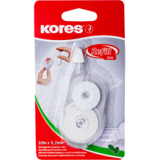 Korekcijas rollera maināmā kasete KORES REFILL 4.2mm x 10m