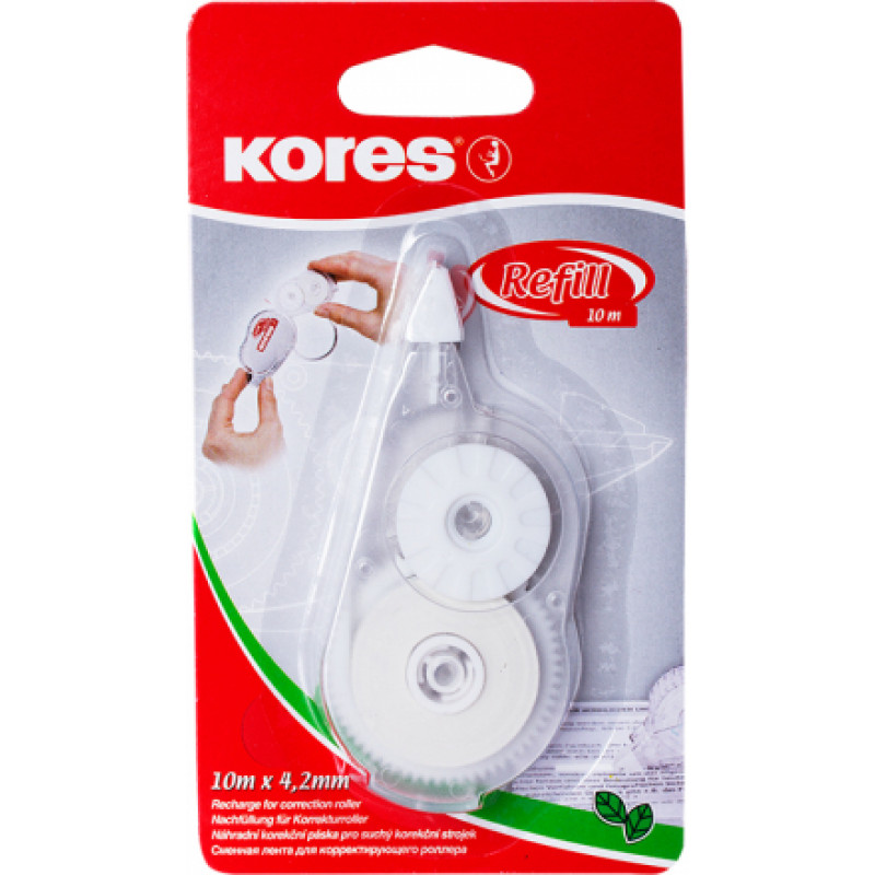 Korekcijas rollera maināmā kasete KORES REFILL 4.2mm x 10m