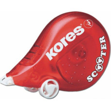 Korekcijas rolleris KORES Scooter 4.2mm x 8m, sarkans korpuss