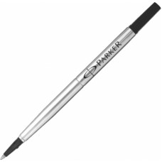 Serdenis rolleram PARKER QUINKFLOW M, 0.7mm, melna tinte, 1 gab/blisterī ( Gab. x 2 )