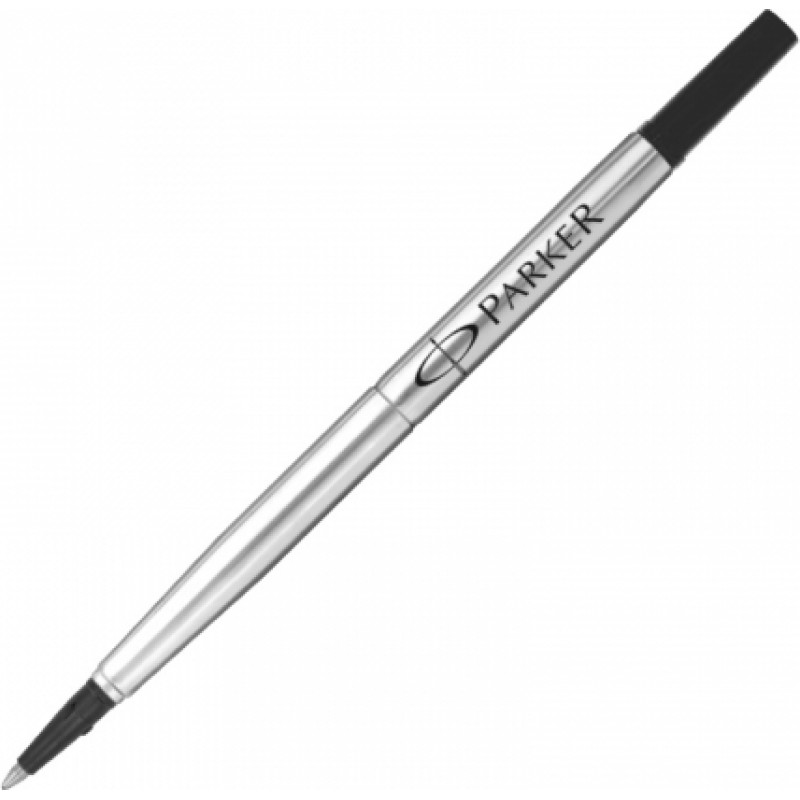 Serdenis rolleram PARKER QUINKFLOW M, 0.7mm, melna tinte, 1 gab/blisterī ( Gab. x 2 )