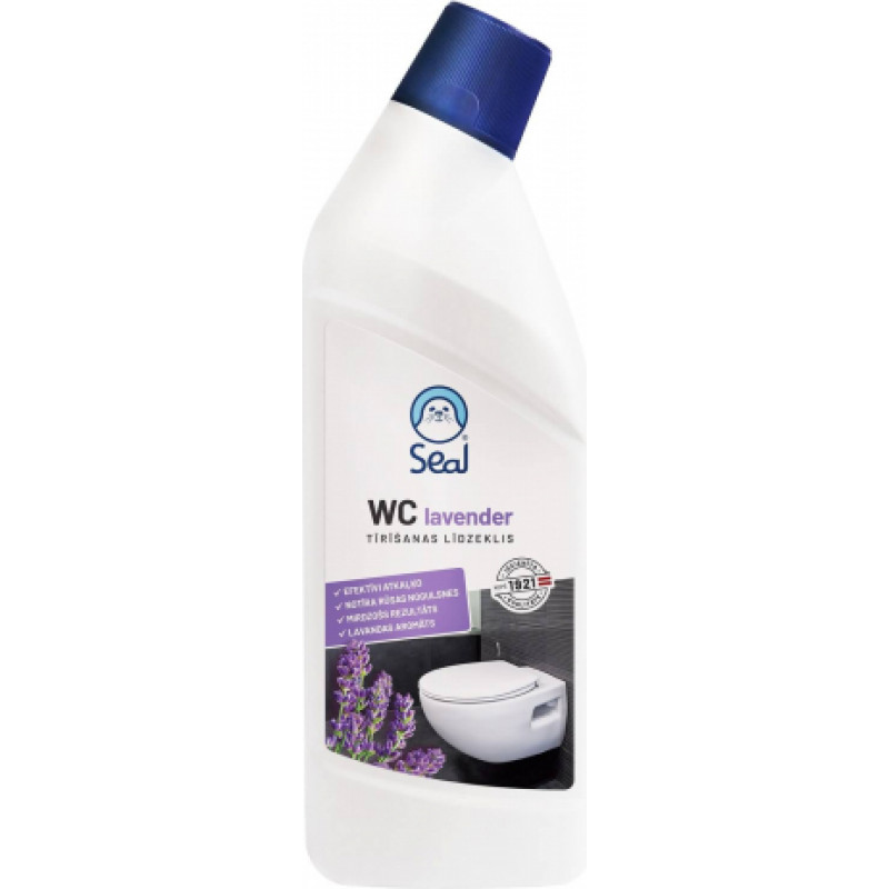 Tualetes tīrīšanas līdzeklis SEAL LAVENDER WC, 750 ml ( Gab. x 2 )