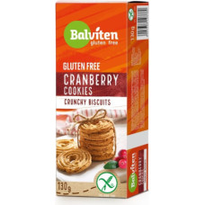 Balviten Gluten Free Dzērveņu cepumi BALVITEN, bez glutēna, 130g ( Gab. x 3 )