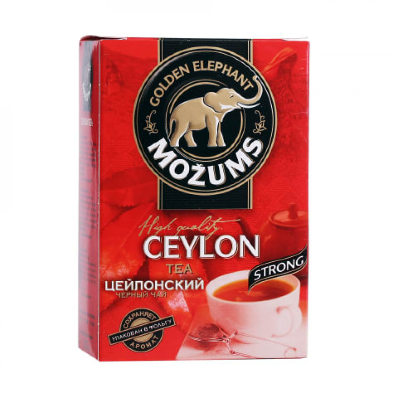 Melnā tēja MOŽUMS Ceilonas, Lielo lapu, beramā, 100 g ( Iepak. x 4 )