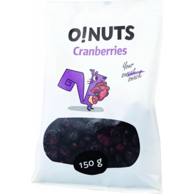 Dzērvenes O!NUTS, 150 g ( Gab. x 12 )