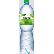 Dzeramais ūdens  AKVILE ar laima aromātu, viegli gāz., 1,5l ( Iepak. x 6 )