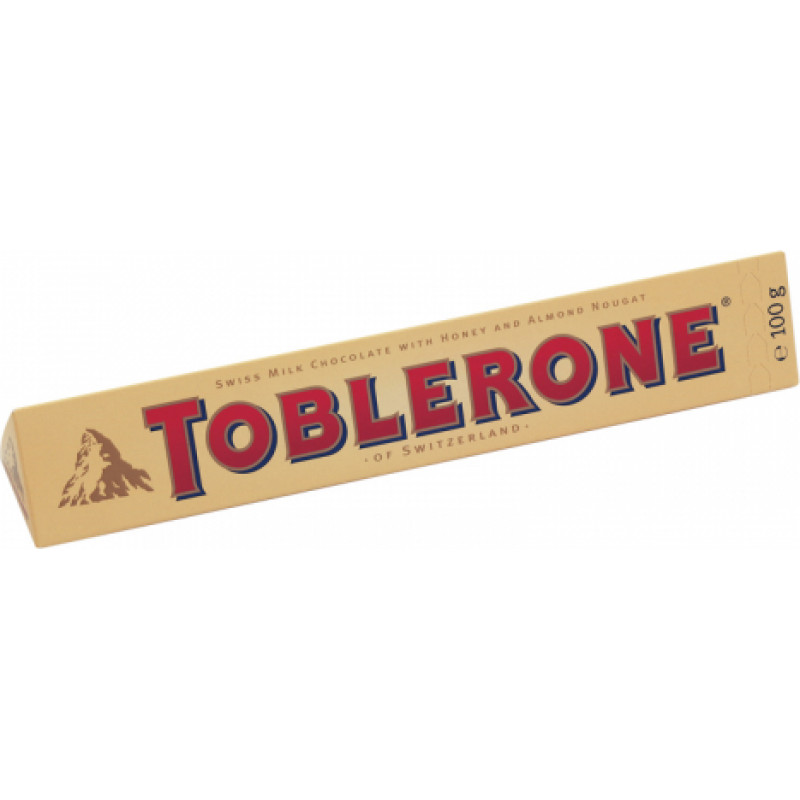 Piena šokolāde TOBLERONE, 100 g ( Gab. x 2 )