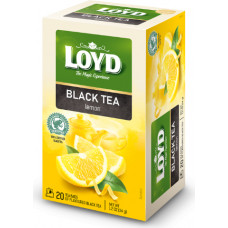 Melnā tēja LOYD ar citronu 20x1,7g ( Iepak. x 3 )