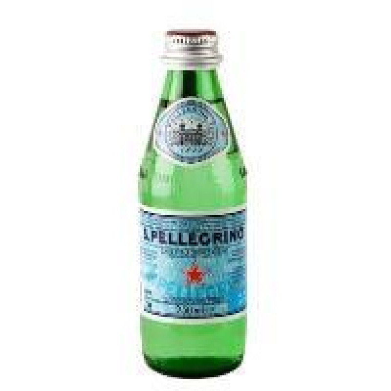 Minerālūdens S.PELLEGRINO gāzēts, stiklā, 0.25 l ( Iepak. x 24 )