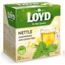 Nātru tēja LOYD Pyramids HERBAL ar citronu 20x 1,9 g ( Gab. x 3 )