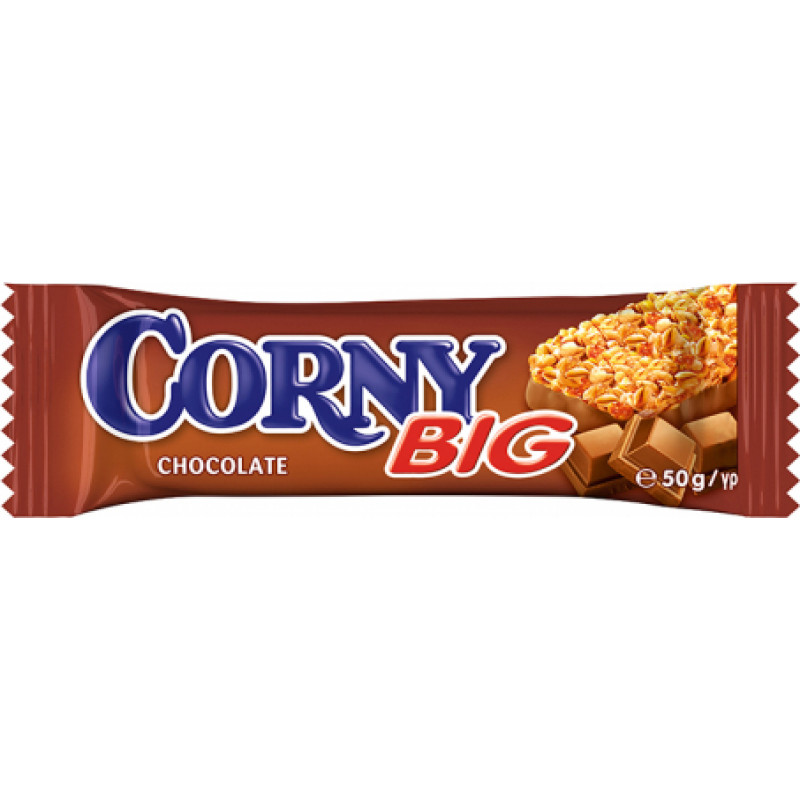 Musli batoniņš CORNY BIG, piena šokolādes, 50 g ( Gab. x 10 )