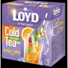 Augļu tēja LOYD Cold Infusion ar apelsīnu un salvijas g. 12x2,5g ( Gab. x 3 )