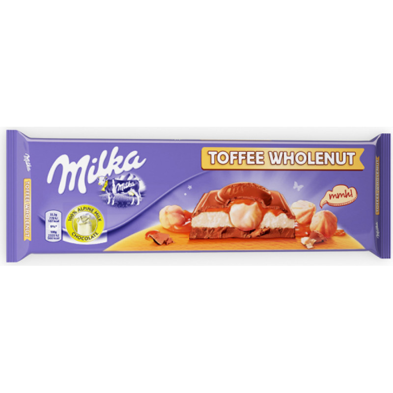 Šokolāde  Milka Toffee Nuts , 300 g ( Gab. x 6 )