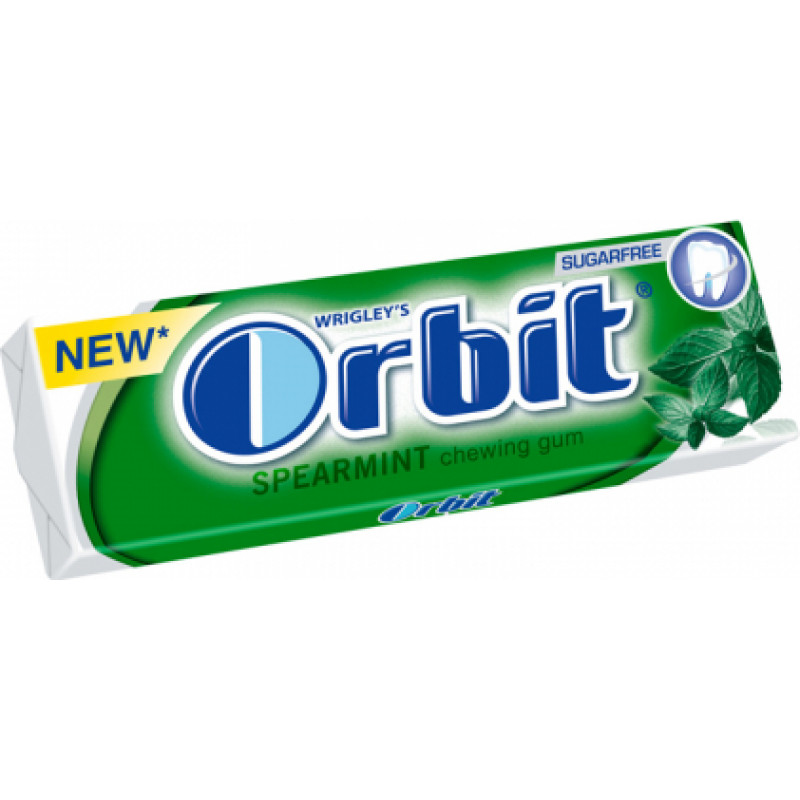 Košļājamā gumija ORBIT Spearmint Stickpack 10 gab. ( Gab. x 30 )