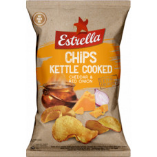 ESTRELLA Kettle čipši ar čedara siera garšu 30g ( Gab. x 15 )