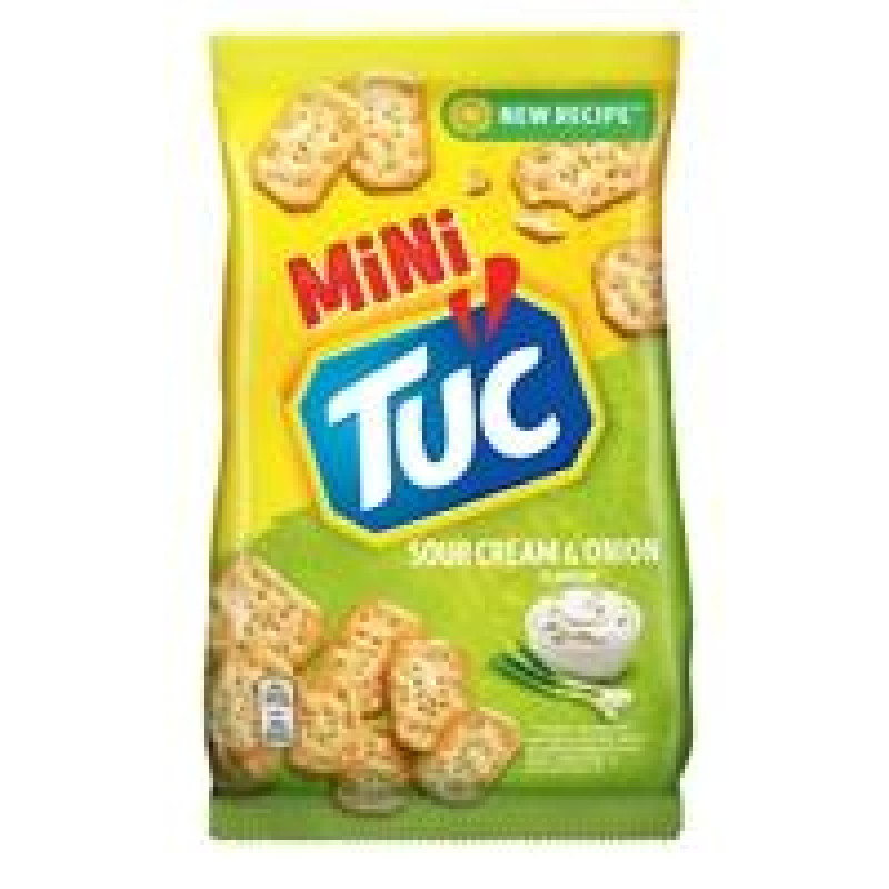 Krekeri TUC mini ar krējumu un sīpoliem cepumi 100g ( Iepak. x 2 )