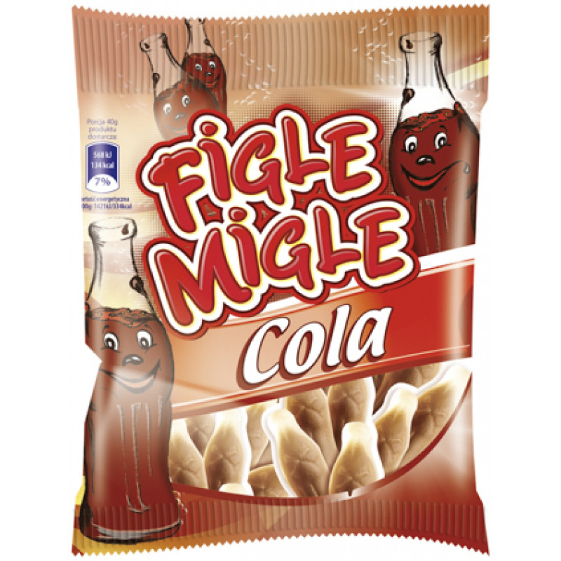 Želejkonfektes FIGLE MIGLE Cola, 80g ( Iepak. x 6 )