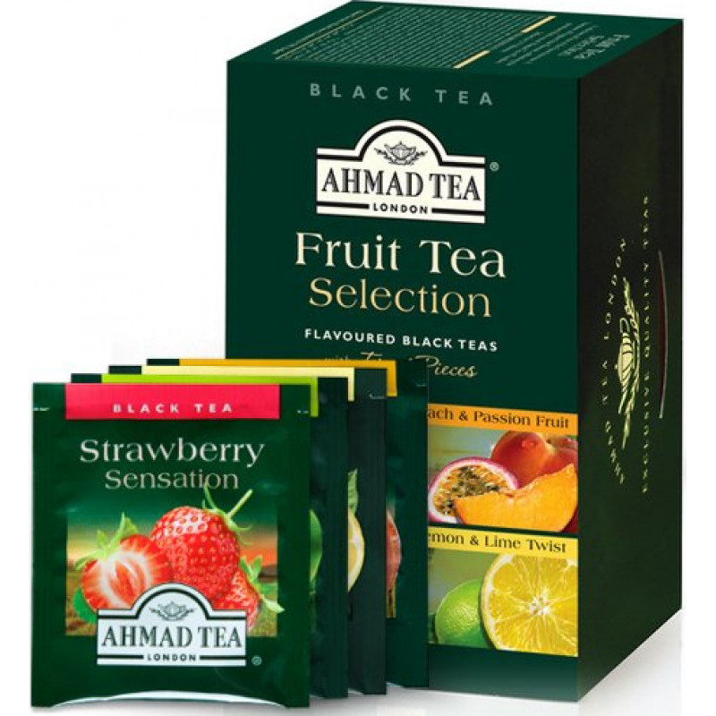 Tēja AHMAD FRUIT SELECTION, 20 x 2 g maisiņi paciņā ( Gab. x 3 )