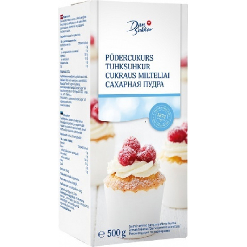 Pūdercukurs DAN SUKKER, 500g ( Iepak. x 2 )