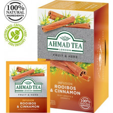 Tēja AHMAD Alu ROOIBOS & CINNAMON, 20 maisiņi x1.5 g paciņā ( Gab. x 3 )